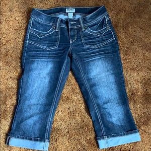 Denim capris